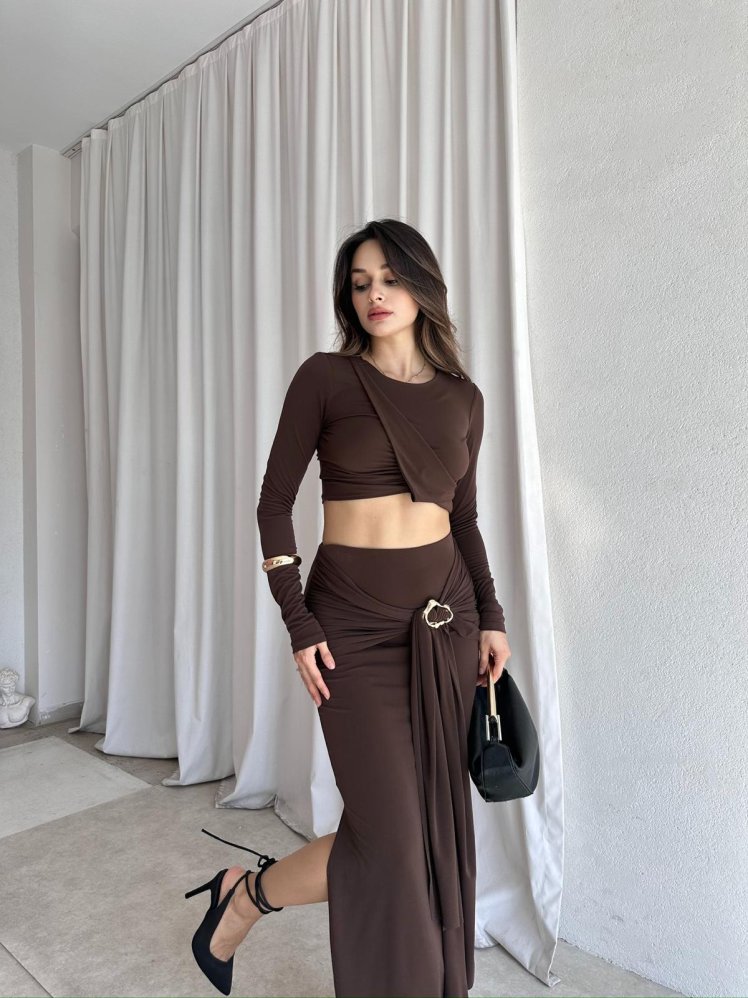 MARKER Takım 8571 - Acı Kahve - Mooi Butik