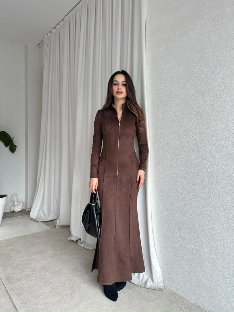 MARLY Elbise 8743 - Kahverengi - Mooi Butik