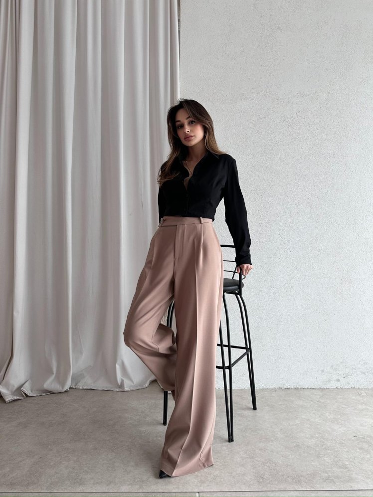 MARVİN Palazzo Pantolon 5035 - Vizon - Mooi Butik