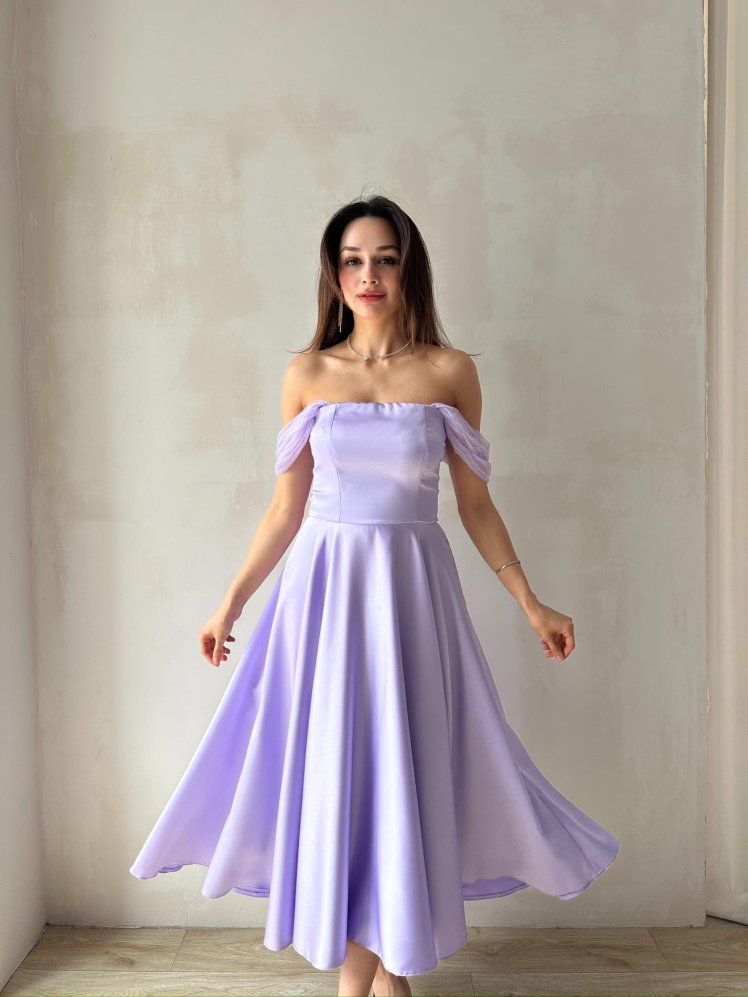 MARX Midi Elbise 3572 - Lila - Mooi Butik