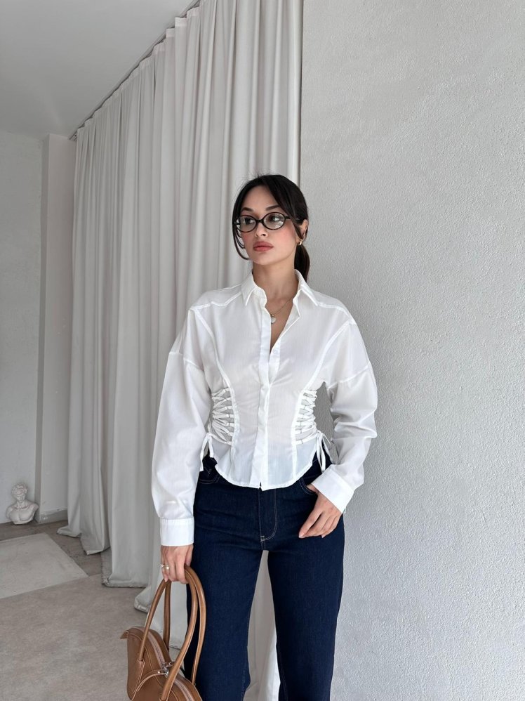 MATRİX Gömlek 8354 - Beyaz - Mooi Butik (1)