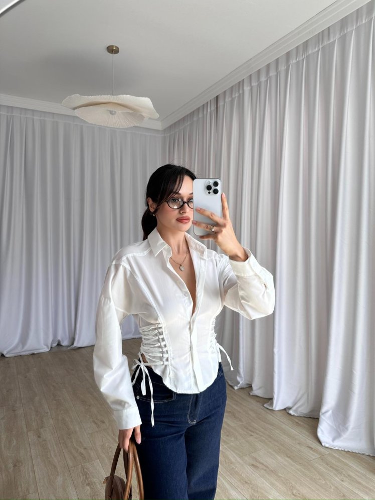 MATRİX Gömlek 8354 - Beyaz - Mooi Butik