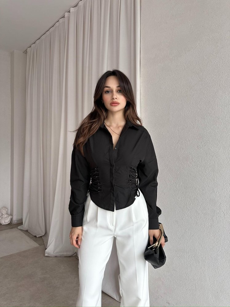 MATRİX Gömlek 8354 - Siyah - Mooi Butik