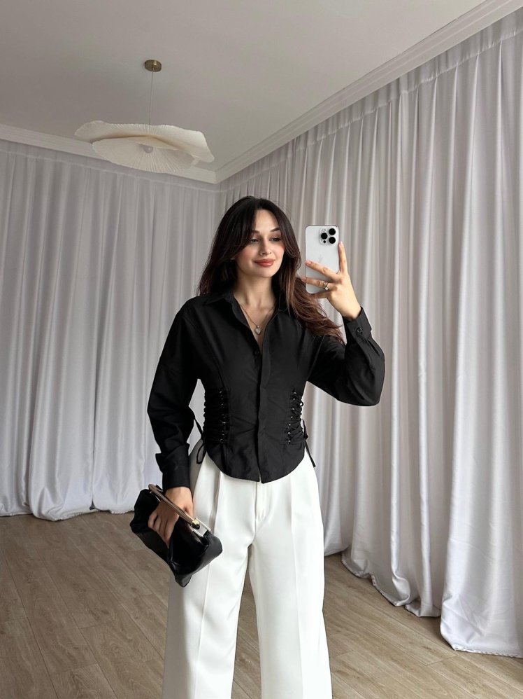 MATRİX Gömlek 8354 - Siyah - Mooi Butik (1)