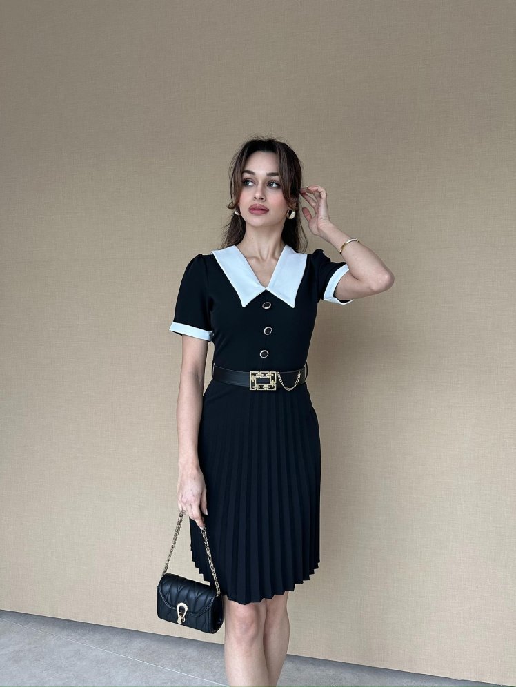 MAUREEN Mini Elbise 6984 - Siyah - Mooi Butik