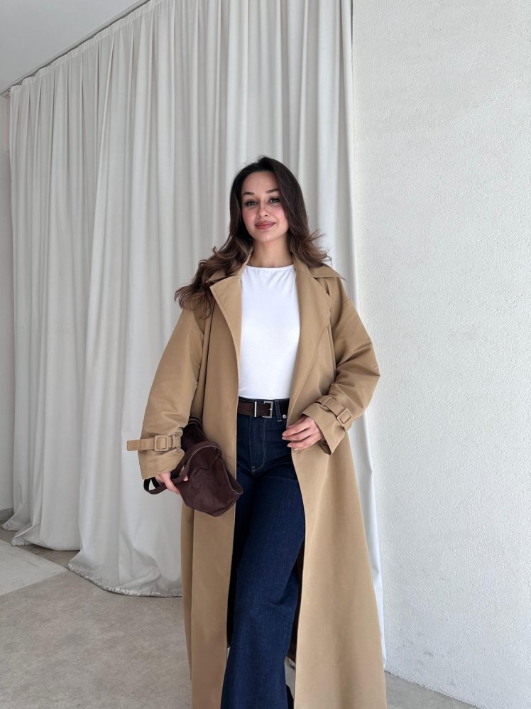 MAURO Trençkot 8567 - Camel - Mooi Butik