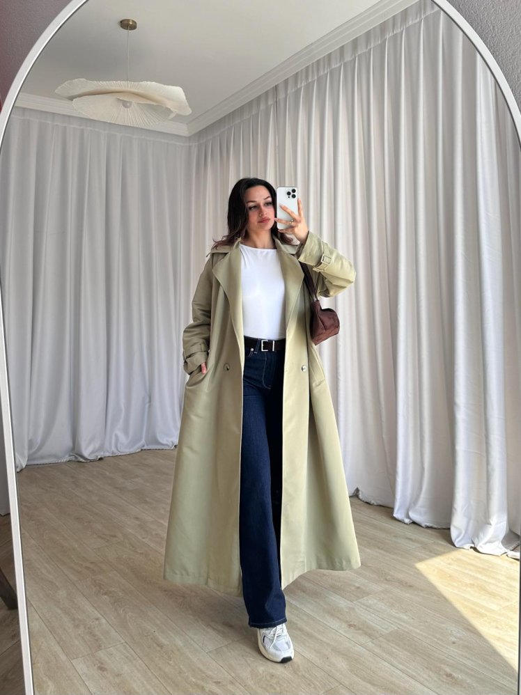 MAURO Trençkot 8567 - Haki - Mooi Butik