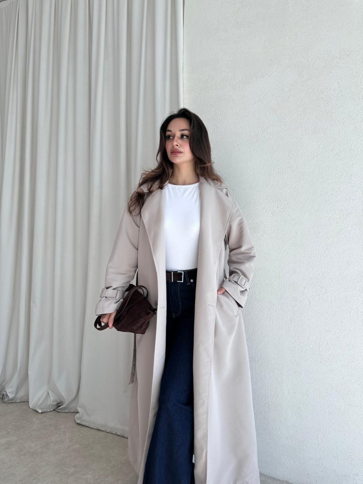 MAURO Trençkot 8567 - Vizon - Mooi Butik