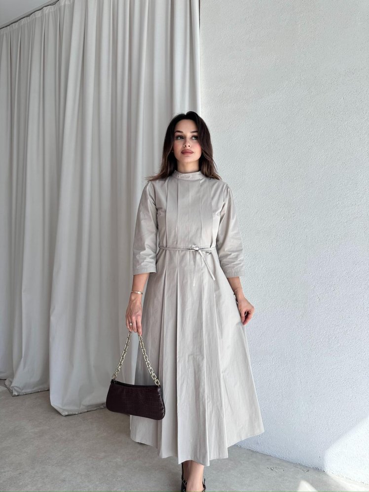 MAYER Elbise 8250 - Bej - Mooi Butik