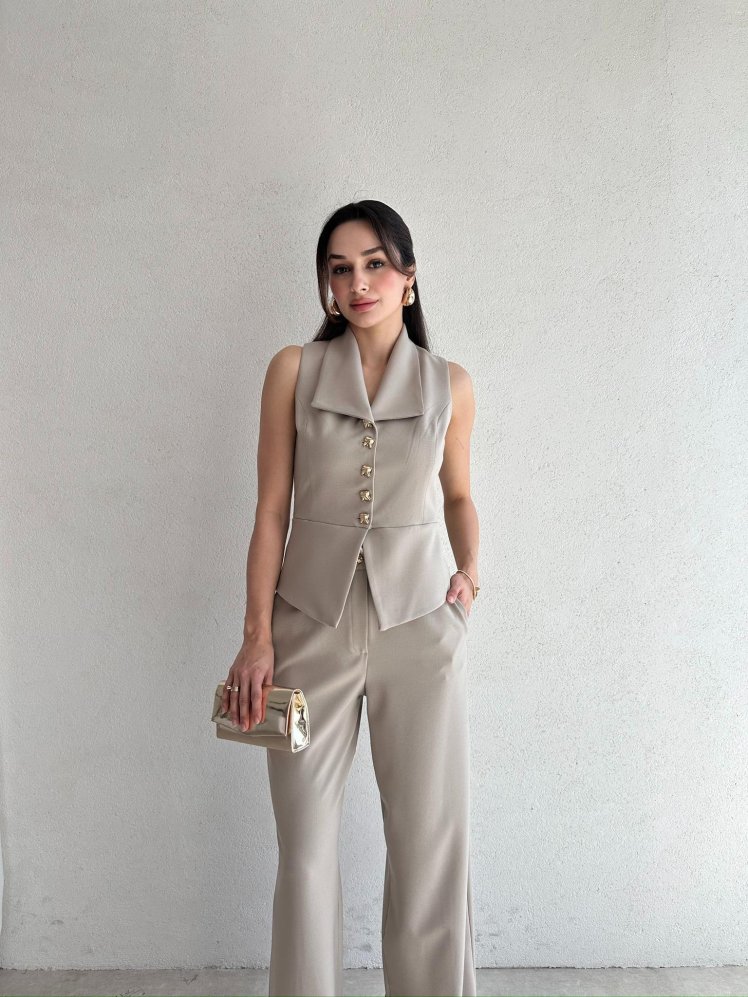 MAYSH Takım 5078 - Vizon - Mooi Butik