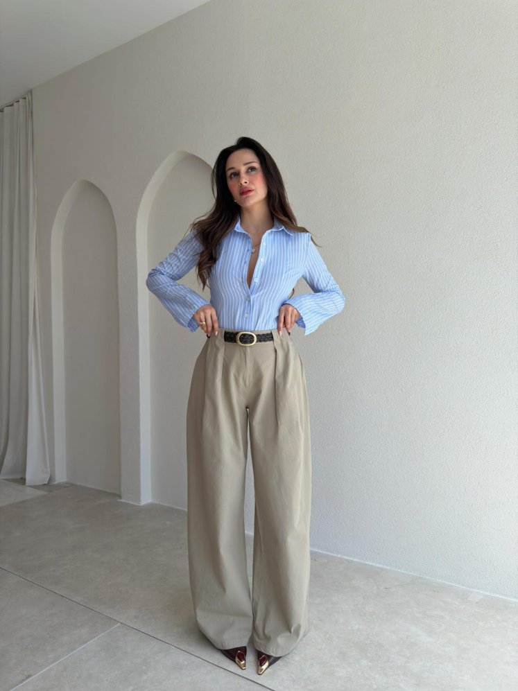 MELT Keten Pantolon 5454 - Vizon - Mooi Butik