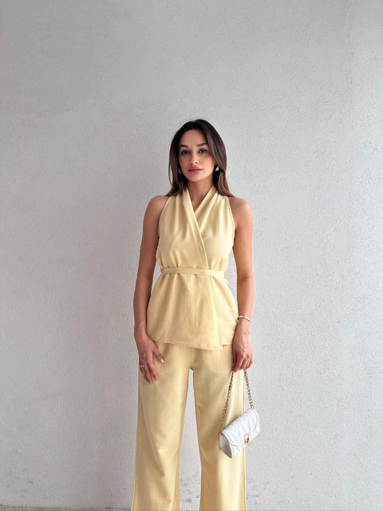 MENGES Takım 2392 - Sarı - Mooi Butik