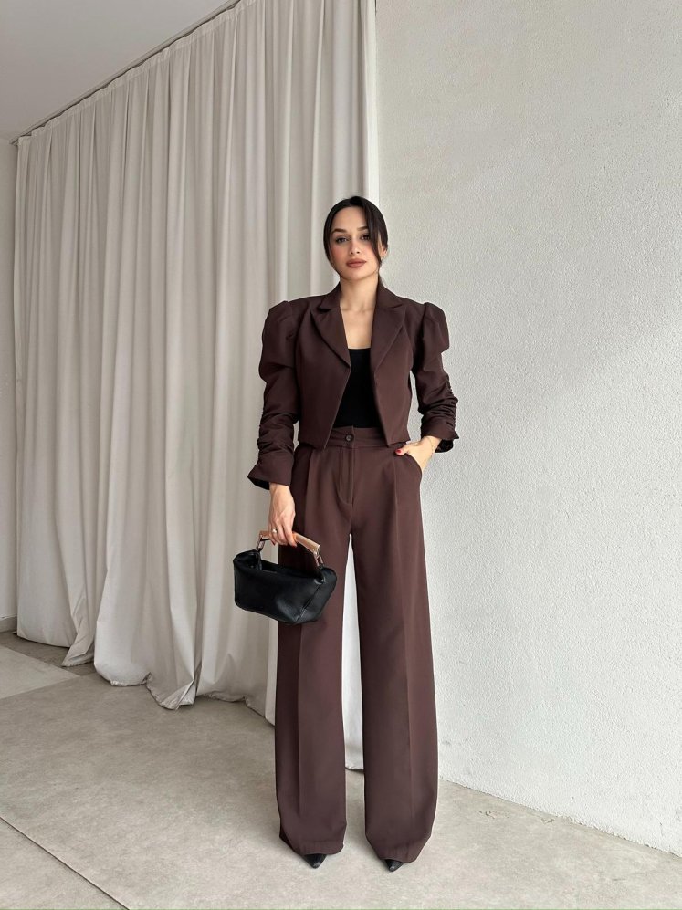 MERSET Takım 8687 - Acı Kahve - Mooi Butik