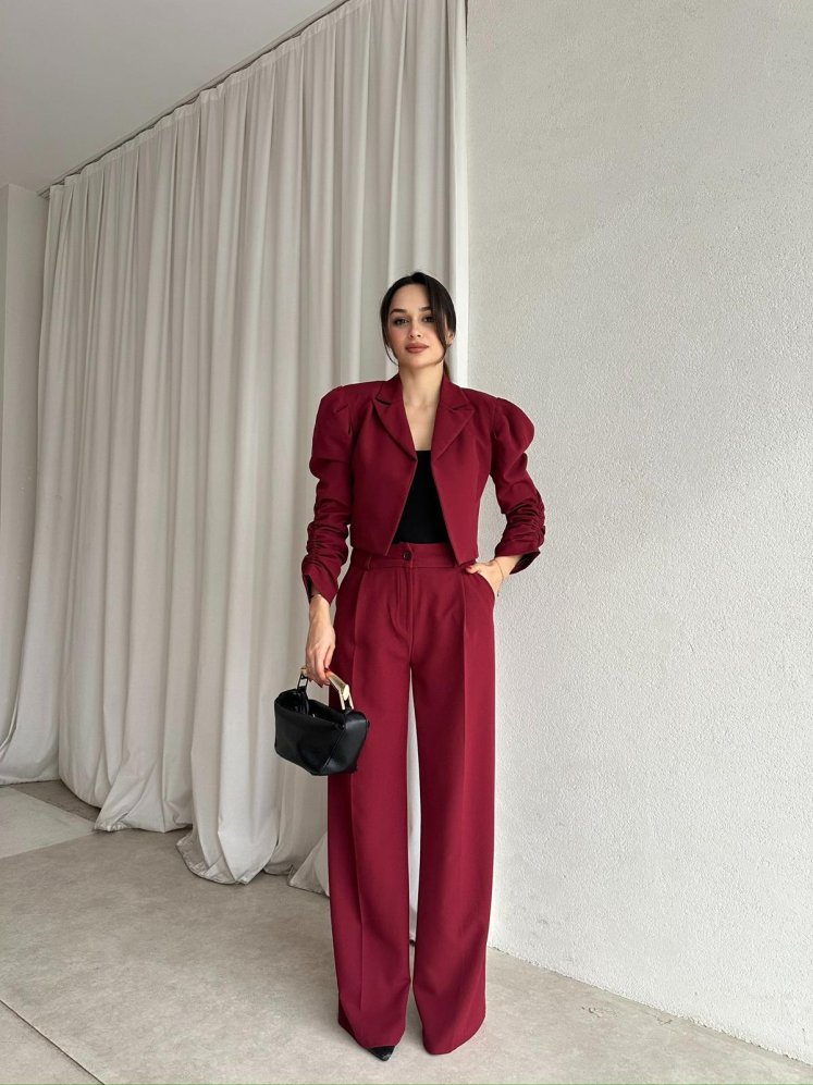 MERSET Takım 8687 - Bordo - Mooi Butik