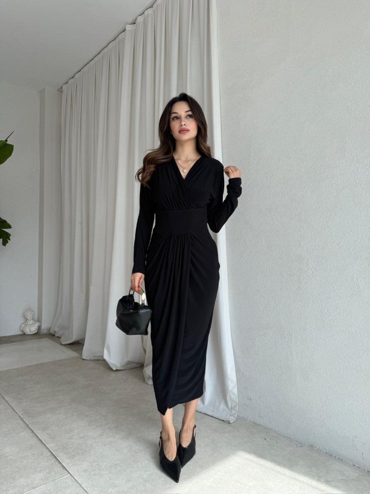 MERTA Elbise 8557 - Siyah - Mooi Butik