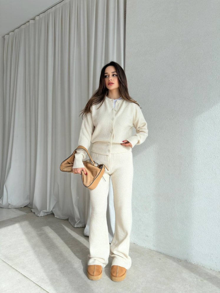 MİLLA Triko Takım 8572 - Krem - Mooi Butik