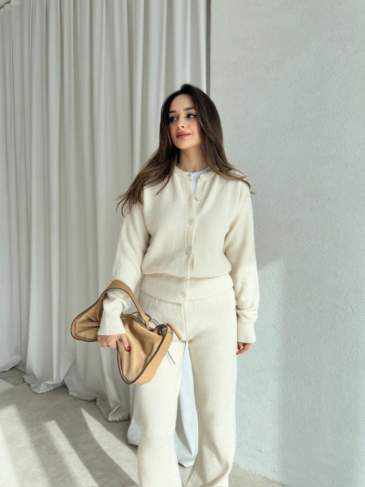 MİLLA Triko Takım 8572 - Krem - Mooi Butik