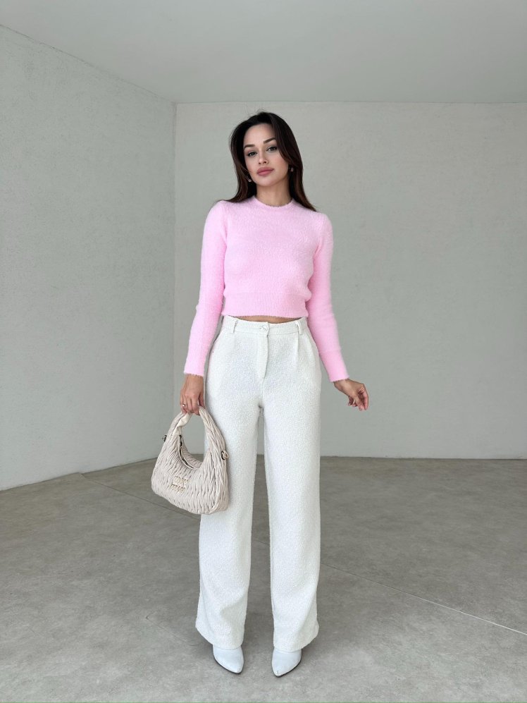 MİLTON Pantolon 1047 - Beyaz - Mooi Butik