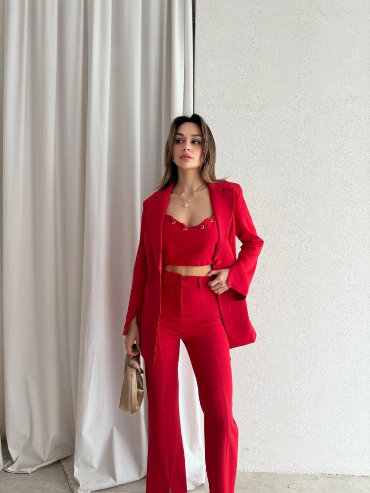 MİNKA Takım 5938 - Kırmızı - Mooi Butik