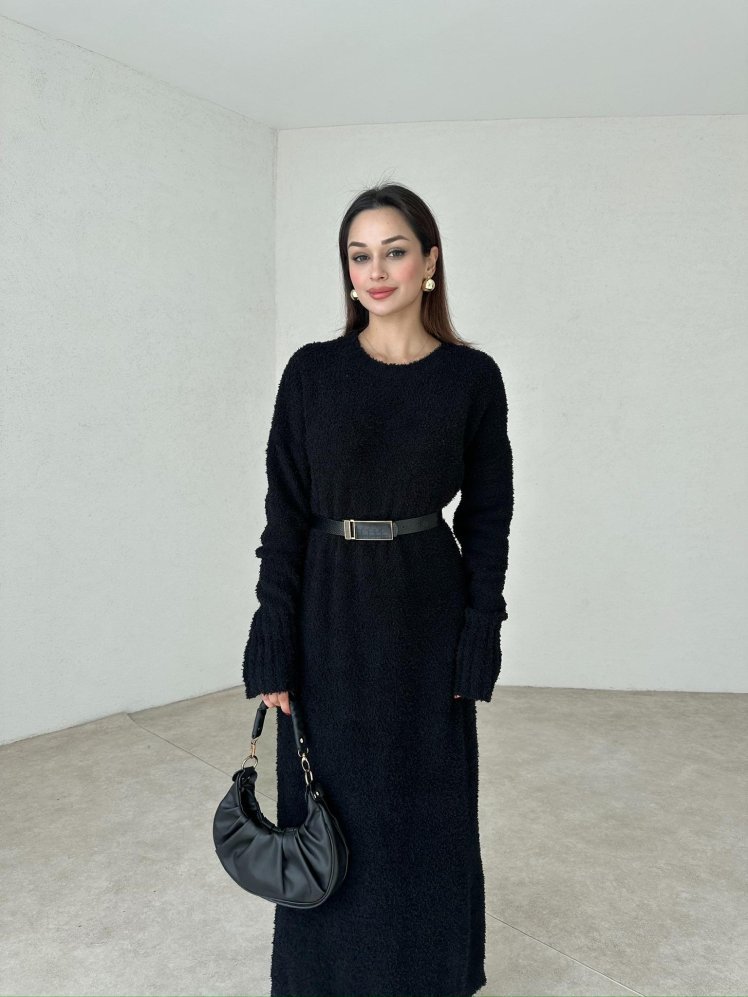 MİRABELLA Maxi Elbise 7889 - Siyah - Mooi Butik