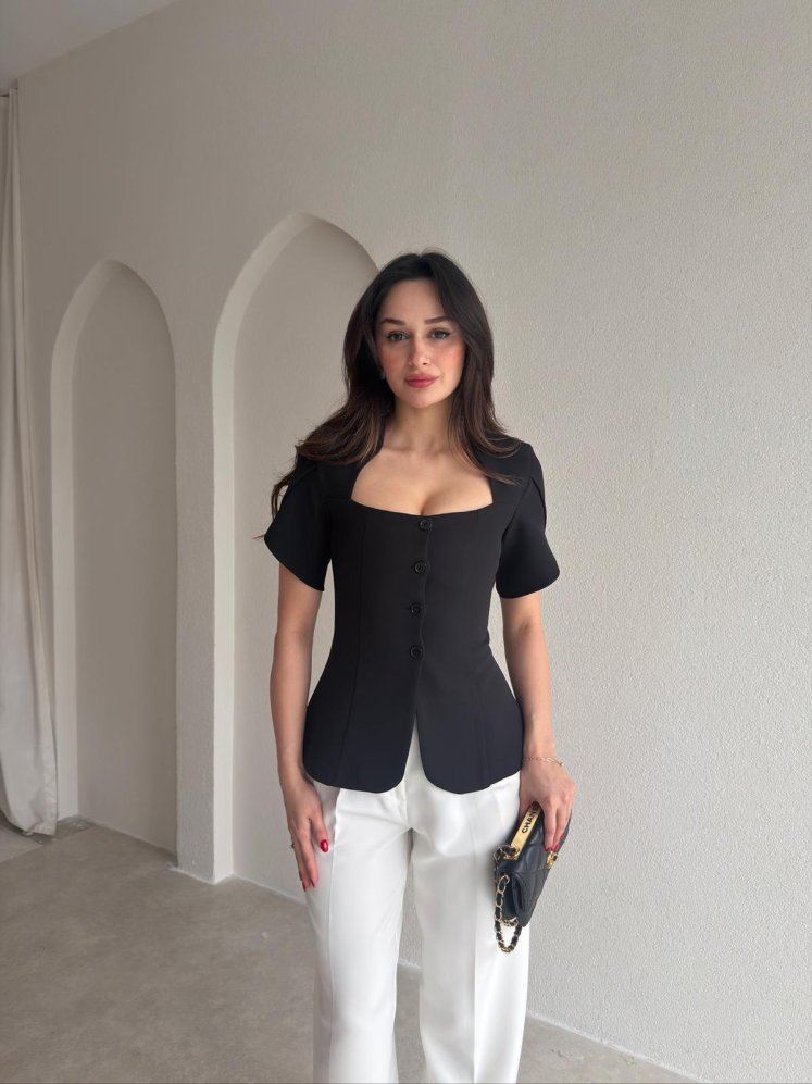 MONİLA Ceket 6891 - Siyah - Mooi Butik