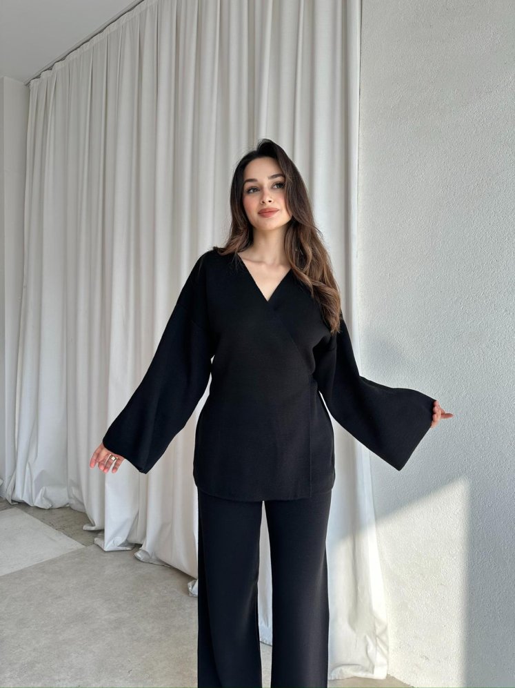 MOON Triko Takım 8650 - Siyah - Mooi Butik