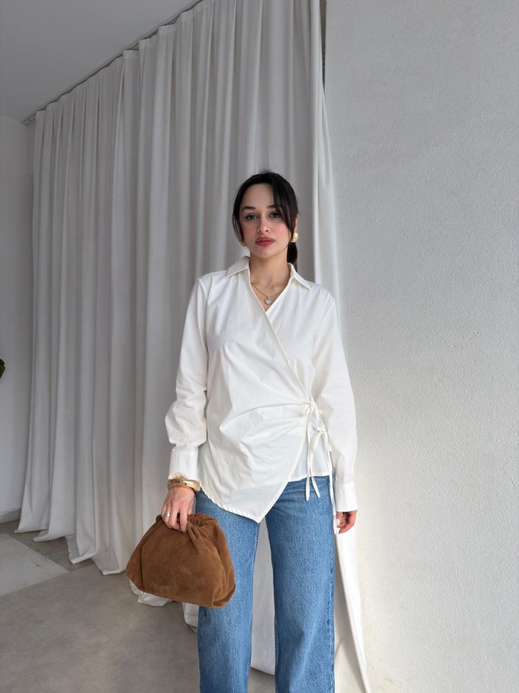 MORTAL Gömlek 8901 - Beyaz - Mooi Butik