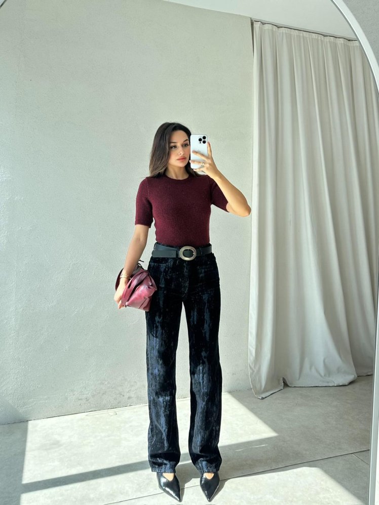 MULAN Kadife Jean 8608 - Lacivert - Mooi Butik