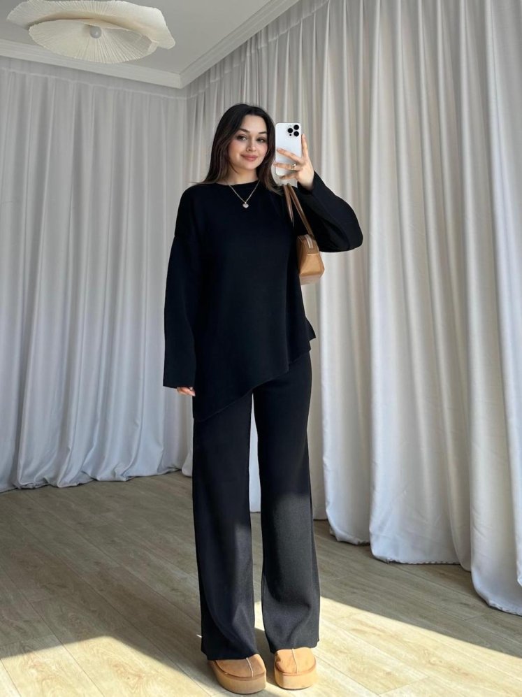 MUSCENT Triko Takım 8442 - Siyah - Mooi Butik