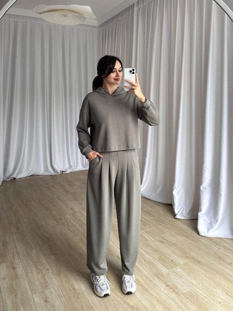 MUSE Takım 8407 - Haki - Mooi Butik