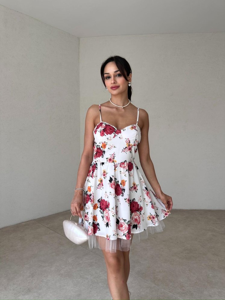 NAPOLYON Mini Elbise 2152 - Pembe - Mooi Butik