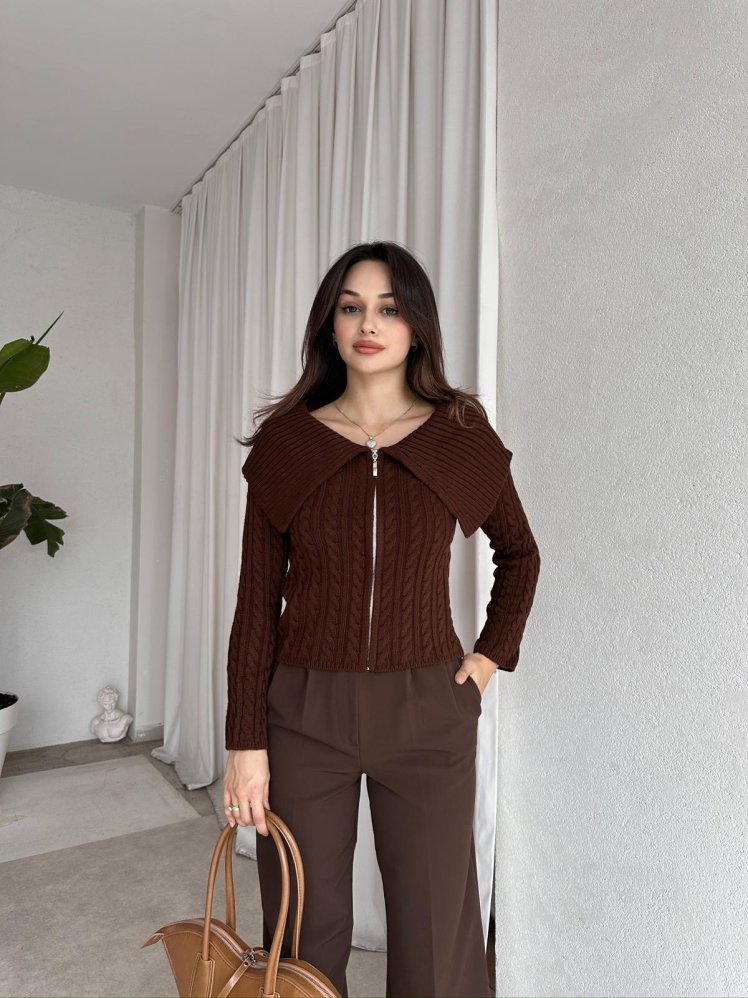 NARCİSSA Kazak 8504 - Acı Kahve - Mooi Butik (1)