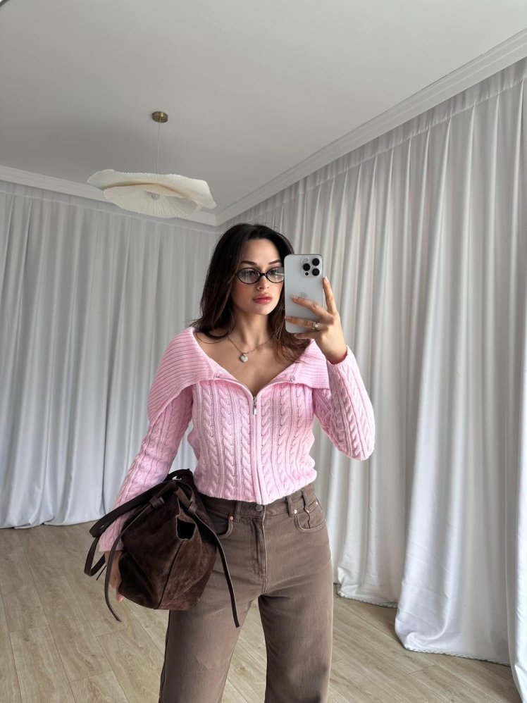 NARCİSSA Kazak 8504 - Pembe - Mooi Butik