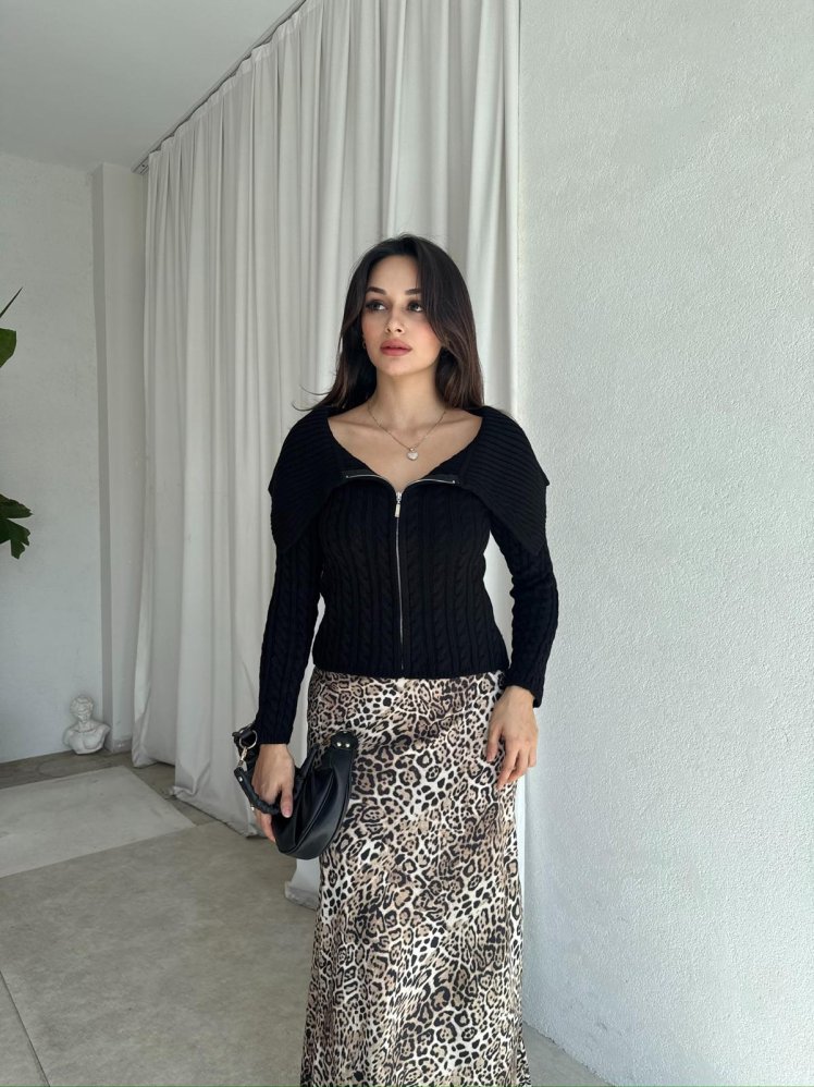 NARCİSSA Kazak 8504 - Siyah - Mooi Butik (1)