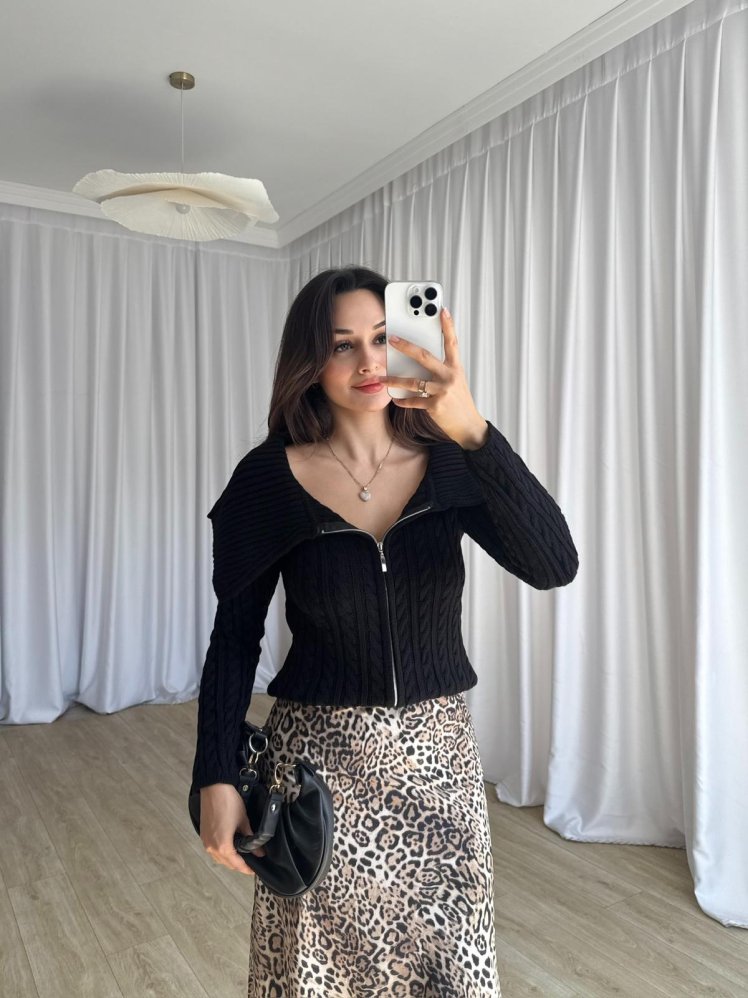 NARCİSSA Kazak 8504 - Siyah - Mooi Butik