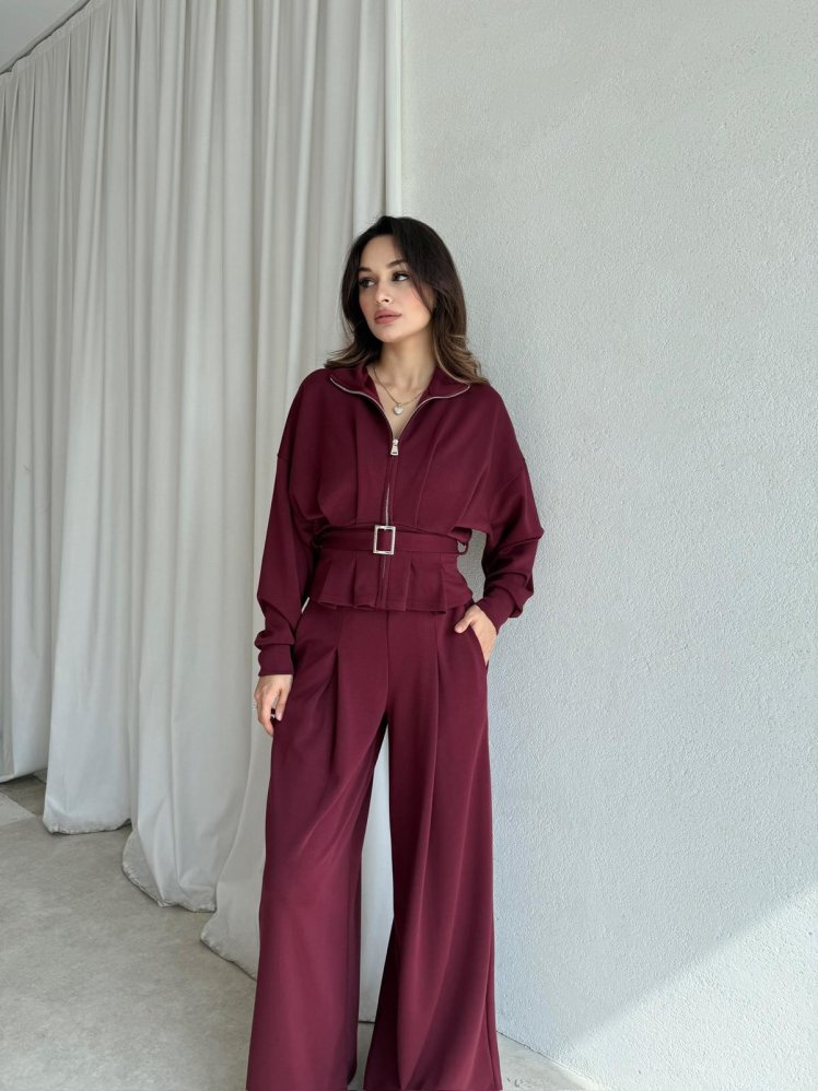 NAYA Takım 8324 - Bordo - Mooi Butik