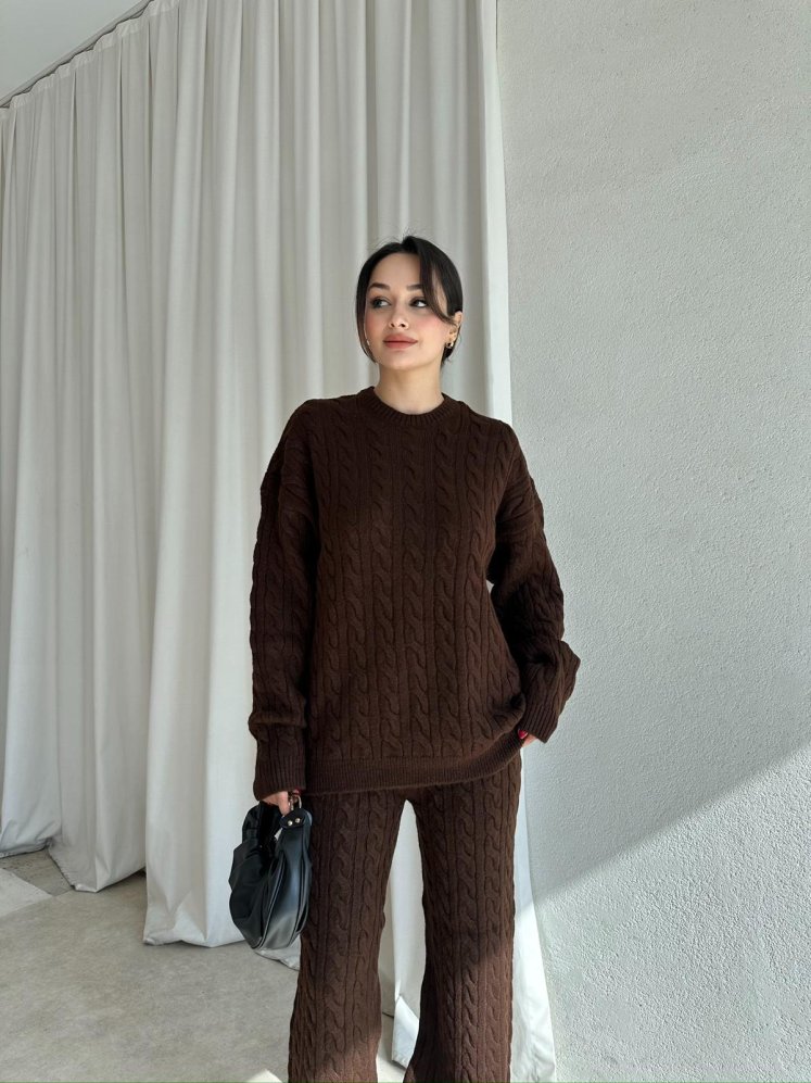 NELSON Triko Takım 8648 - Acı Kahve - Mooi Butik