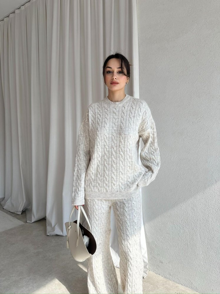 NELSON Triko Takım 8648 - Taş - Mooi Butik