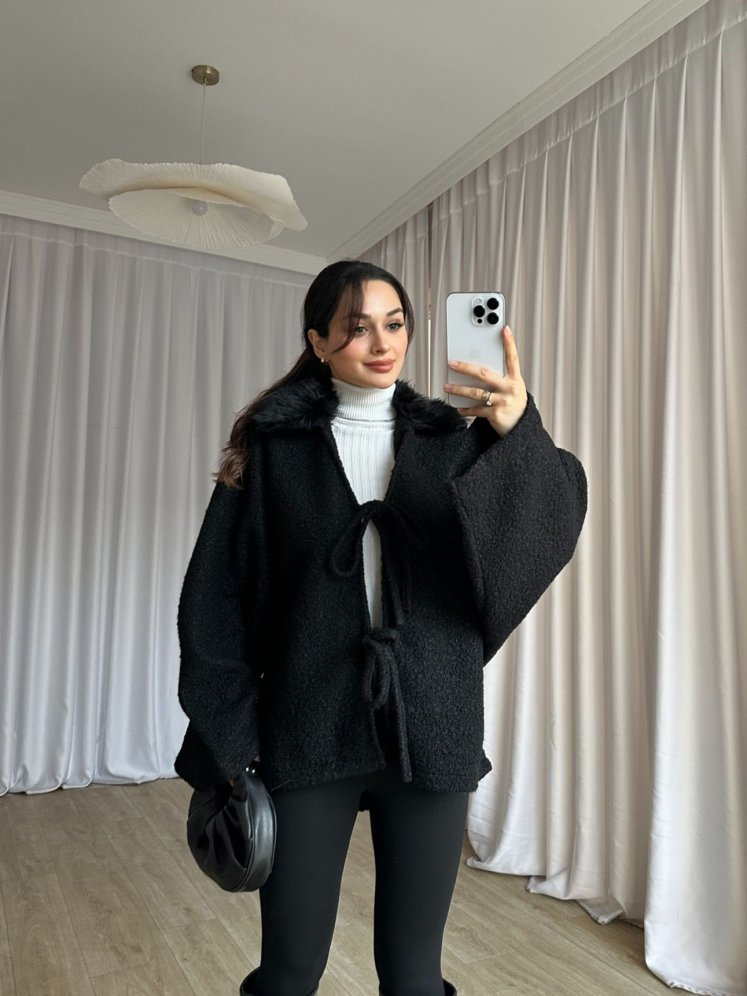 NERA Hırka 8562 - Siyah - Mooi Butik