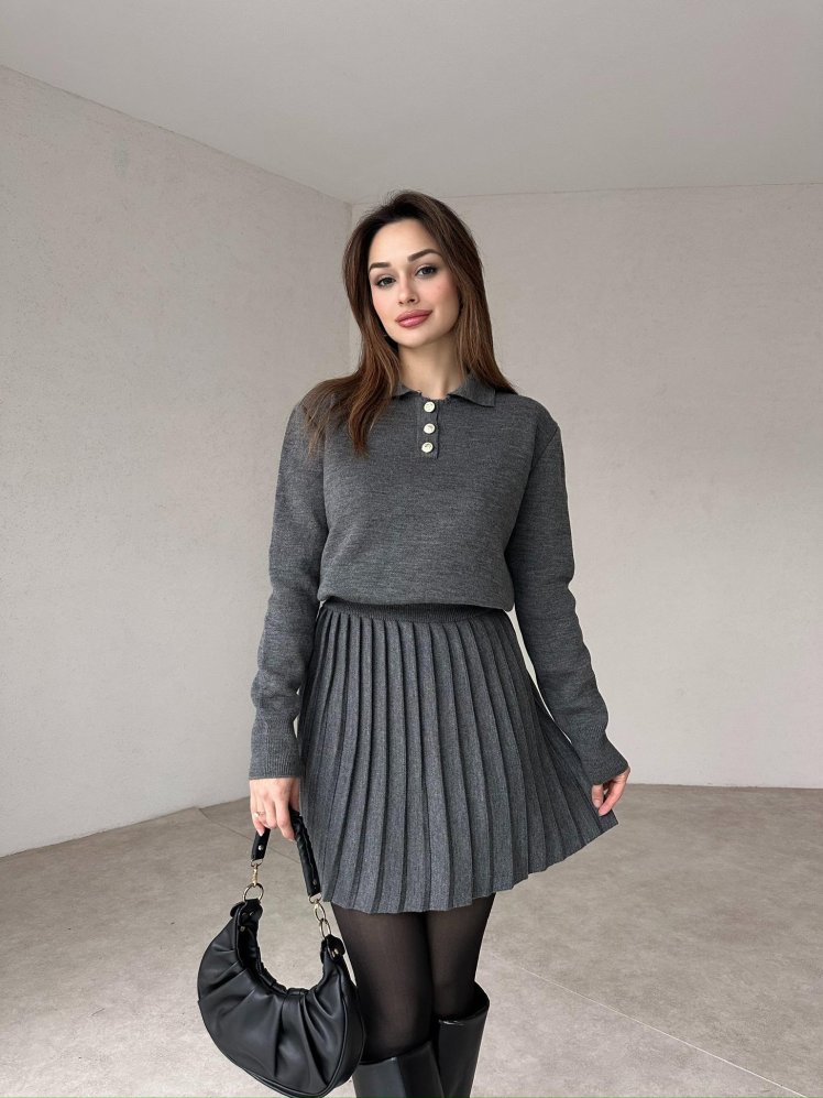 ODALYS Takım 5261 - Gri - Mooi Butik