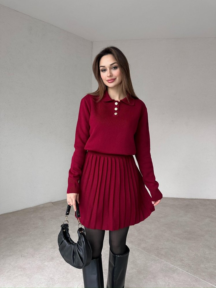 ODALYS Takım 5261 - Bordo - Mooi Butik