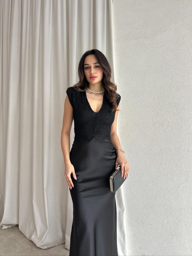 OPHİRA Elbise 8296 - Siyah - Mooi Butik