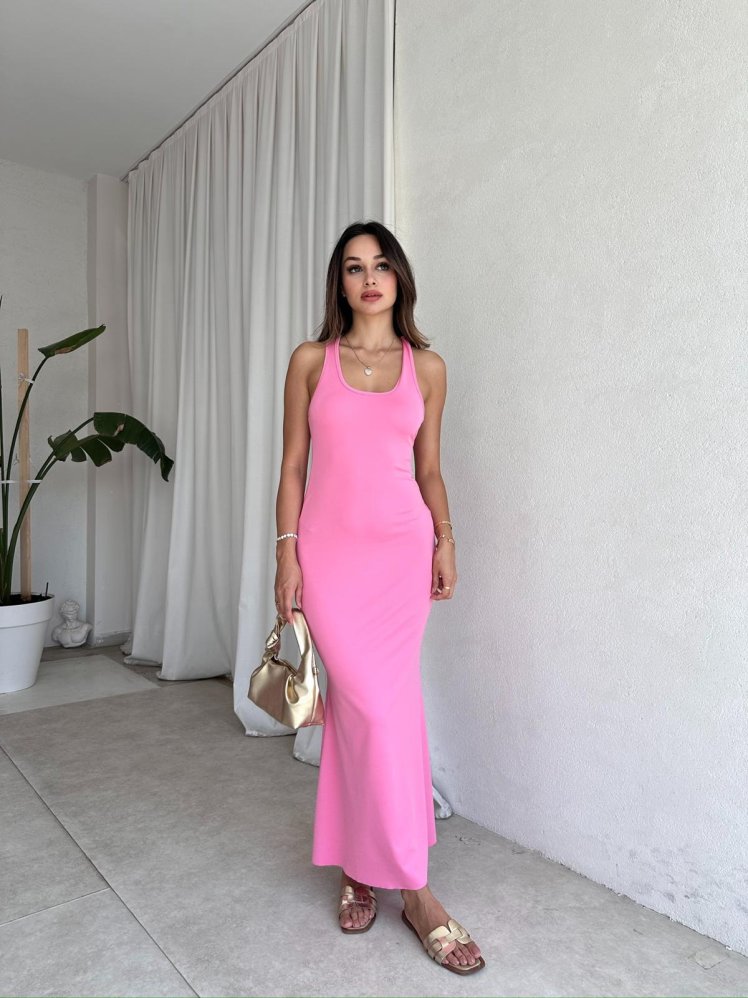 OPİA Elbise 8023 - Pembe - Mooi Butik