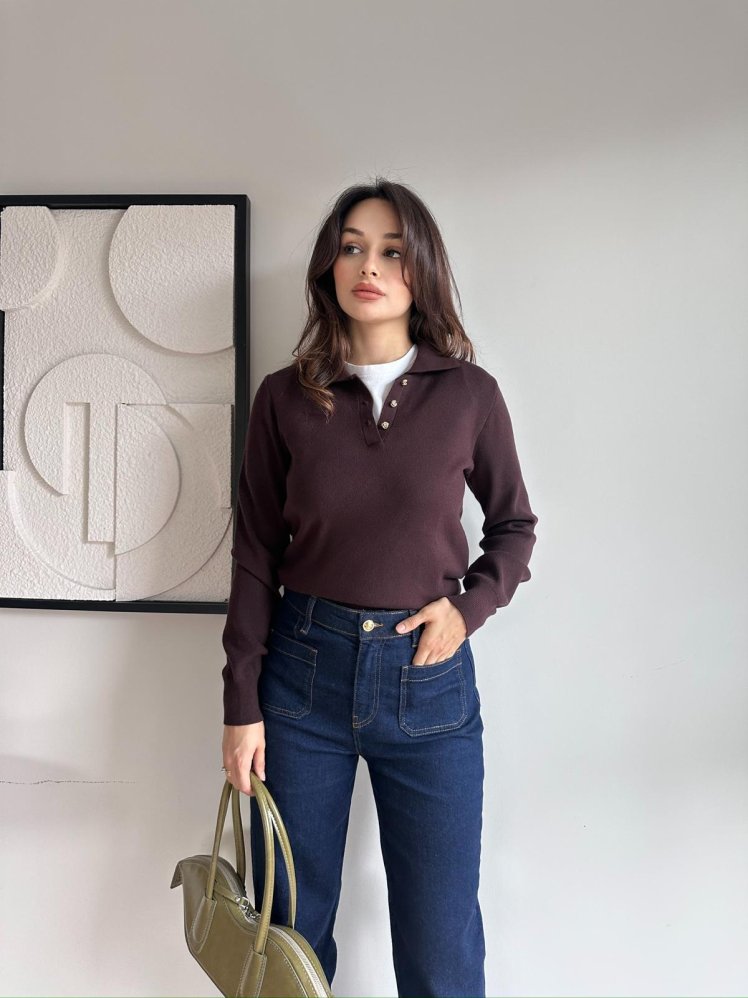 ORİN Kazak 8473 - Acı Kahve - Mooi Butik