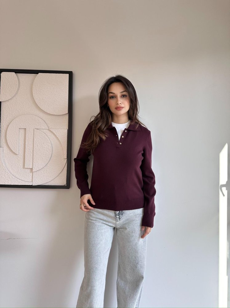 ORİN Kazak 8473 - Bordo - Mooi Butik (1)