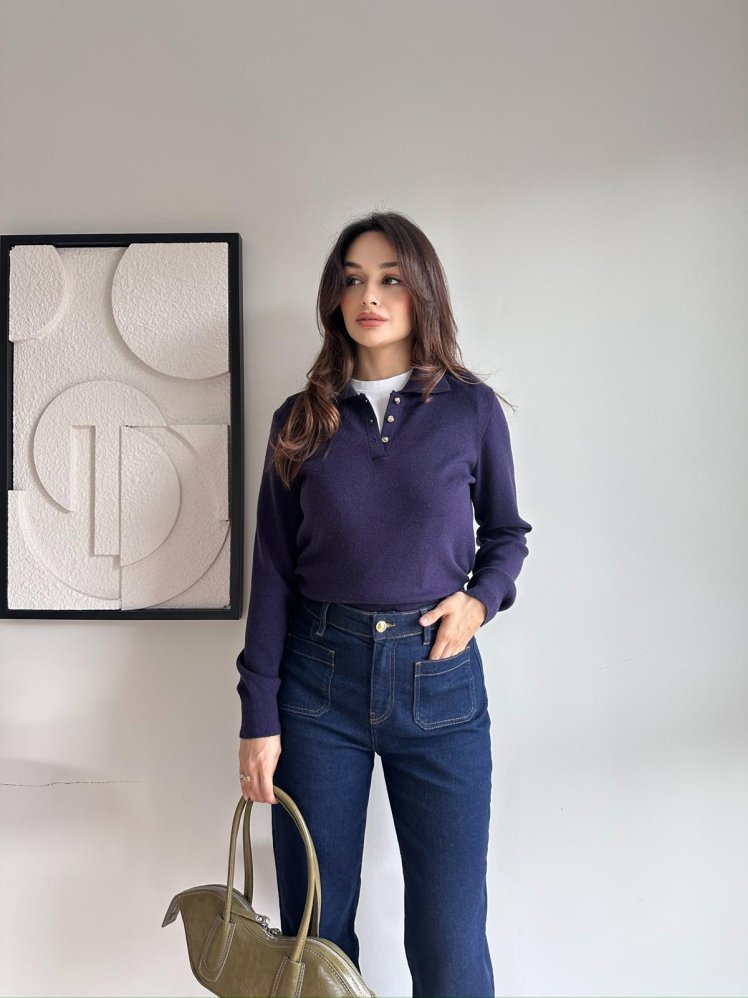 ORİN Kazak 8473 - Mor - Mooi Butik