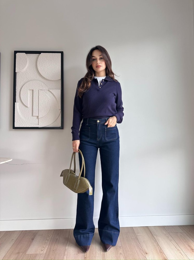 ORİN Kazak 8473 - Mor - Mooi Butik (1)