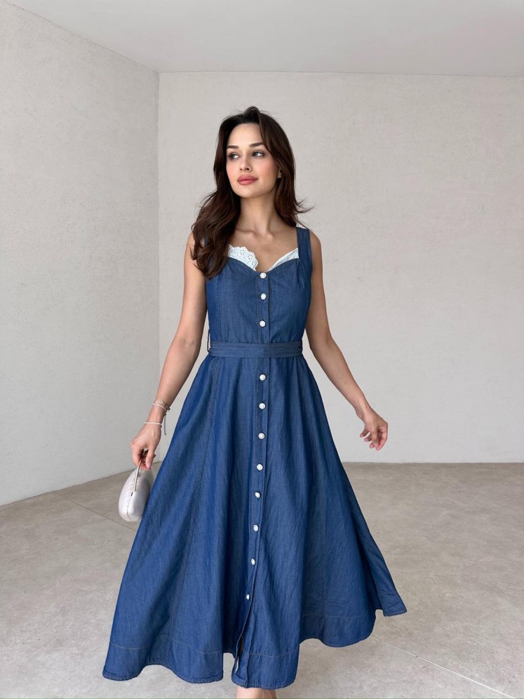 ORİON Midi Elbise 1303 - Mooi Butik