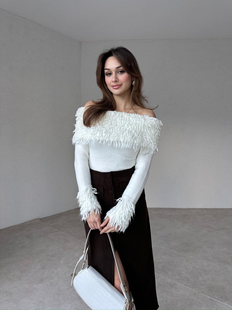 ORSON Kazak 3301 - Beyaz - Mooi Butik