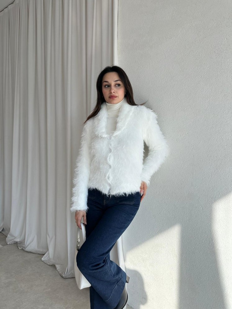 PAGİS Hırka 3265 - Beyaz - Mooi Butik